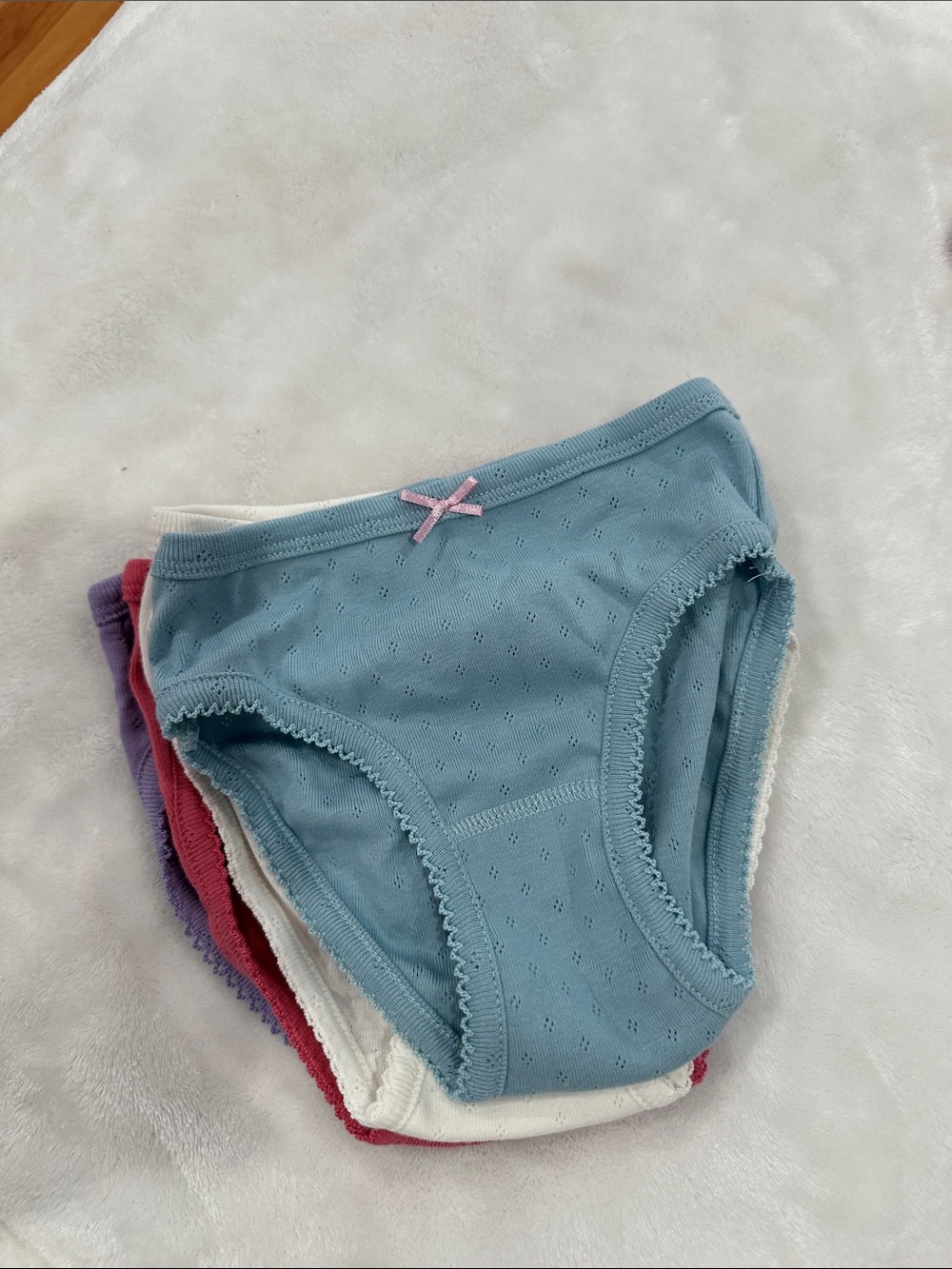Boden Girls' Cotton Briefs - Purple, Green, Yellow, Pink, Blue, Red, Cream - Picture 6 of 11